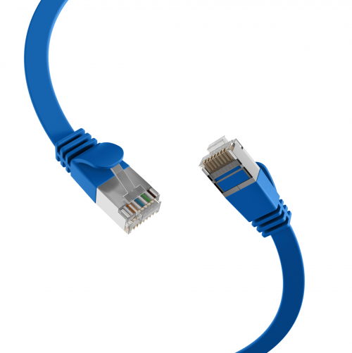 EFB FTP 0.5m Cat 6a Mπλε FLAT - K5545BL.0,5