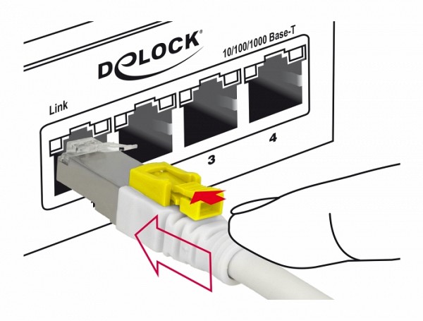 Delock Cable RJ45 Secure Cat.6A 3m 85333