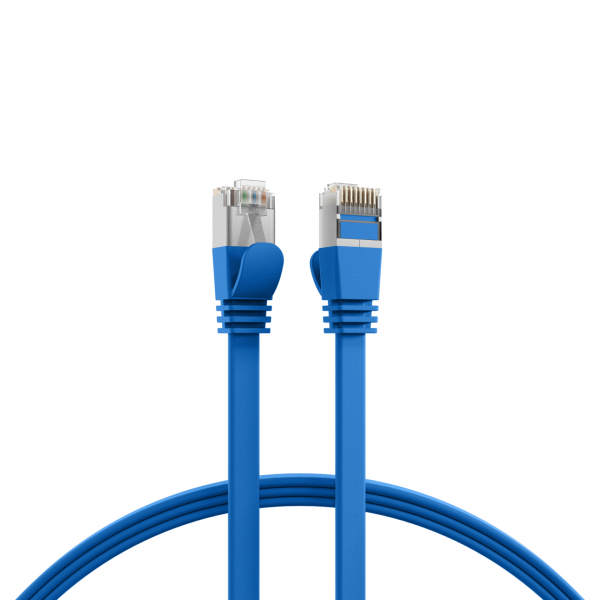 EFB FTP 0.5m Cat 6a Mπλε FLAT - K5545BL.0,5