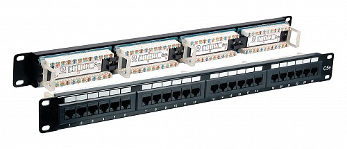 EFB PATCHPANEL 19" 24 PORT CAT6 UTP ΜΑΥΡΟ 37585.1