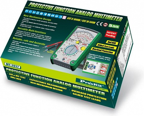 ΠΟΛΥΜΕΤΡΟ ΑΝΑΛΟΓΙΚΟ + BUZZER + ΔΙΟΔΟΣ + TRANSISTOR + ΠΥΚΝΩΤΗΣ ΧΩΡΗΤΙΚΟΤΗΤΑΣ MT-2017N S/PRO'SKIT