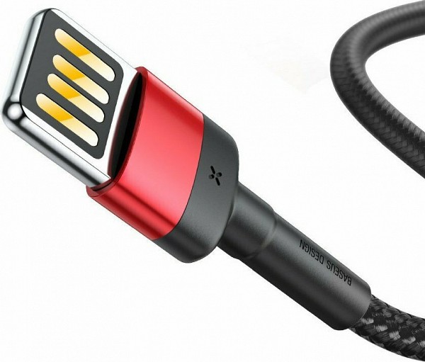 Baseus Braided USB to Lightning Cable Κόκκινο 1m (CALKLF-G91) (BASCALKLFG91)