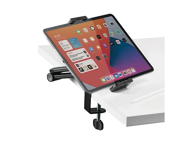 Βάση Γραφείου για Tablet (4.7-12.9) Ρυθμιζόμενη Μαύρη 17.99.1194