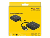 Delock HDMI Audio Extractor 4K 30 Hz compact 62784