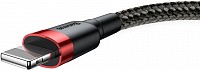 Baseus Lightning Cafule Cable 2.4A 1m Red + Black CALKLF-B19