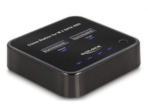 Delock Docking Station for 2 x M.2 SATA SSD with Clone function 64178