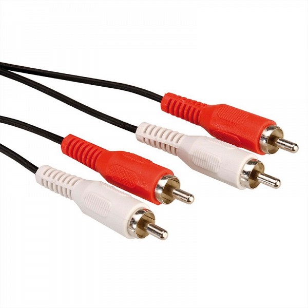 VALUE RCA CABLE 2x M/M 2.5m 11.99.4333