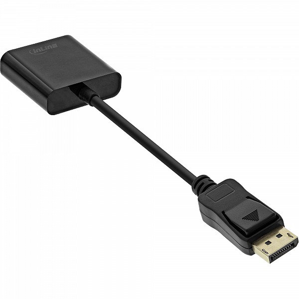 InLine® Basic DisplayPort Adapter Cable DP male / VGA female black 0.15m 17197B