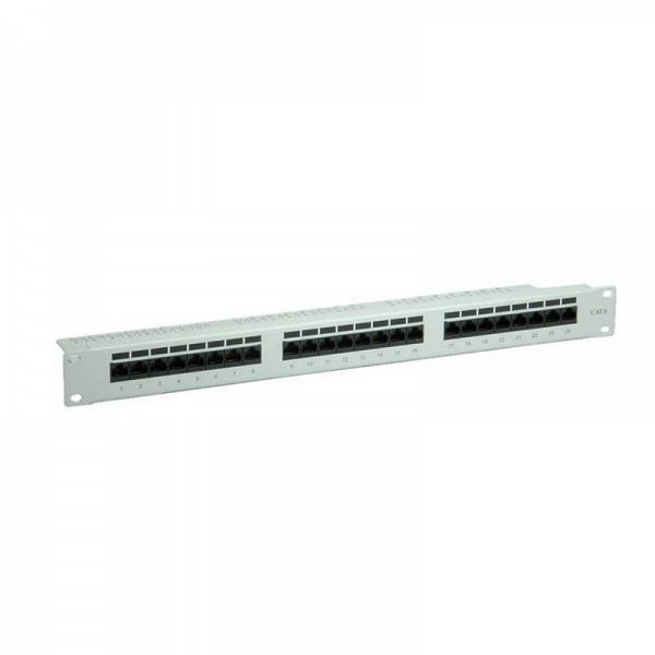 VALUE PATCHPANEL 24 PORT CAT6 UTP grey (vertical patch) 26.99.0355