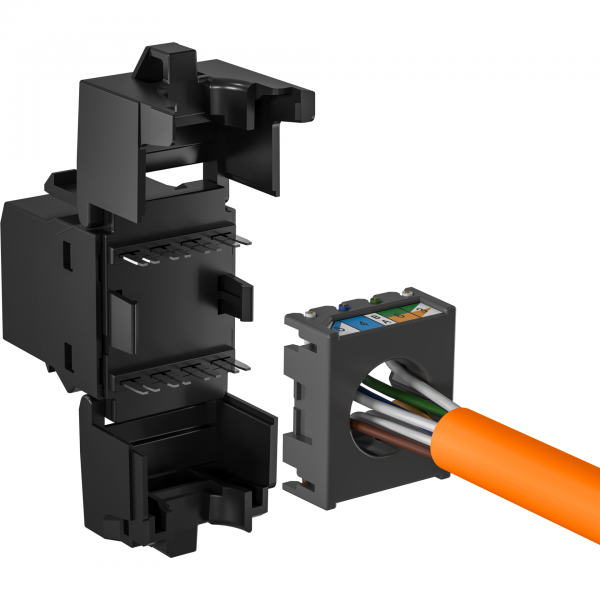 EFB KEYSTONE CAT6 UTP components certified black E-20081