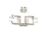 VALUE Cat.6A (Class EA) Keystone RJ-45 UTP tool-free silver white 26.99.0377