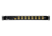 ATEN 1-Local/Remote Shared Access 16-Port PS/2-USB VGA Single Rail LCD KVM over IP switch
