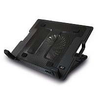 ACT Laptop stand with fan 5 positions height adjustable 2-port hub AC8110