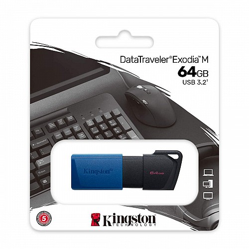 Kingston Dataraveler Exodia M 64GB USB 3.2 Gen 1 (DTXM/64GB) (KINDTXM/64GB)