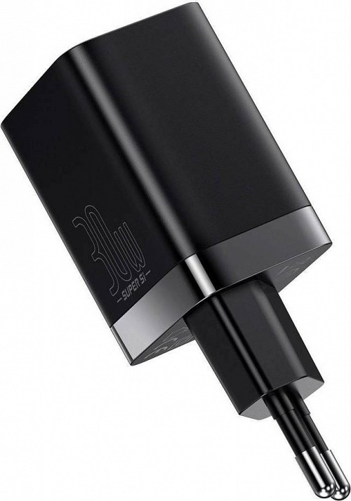 Baseus Super Si Pro Φορτιστής USB-A και USB-C 30W Power Delivery Μαύρος