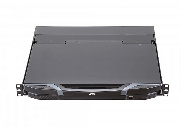 ATEN Ultra Short Depth Dual Rail WideScreen LCD Console (USB, HDMI / DVI / VGA)