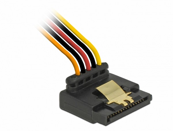 Delock Αρσενικό καλώδιο ρεύματος SATA των 15 pin με λειτουργία κλειδώματος > θηλυκά καλώδια ρεύματος 2 x SATA των 15 pin με πάνω 15 εκ. 60170