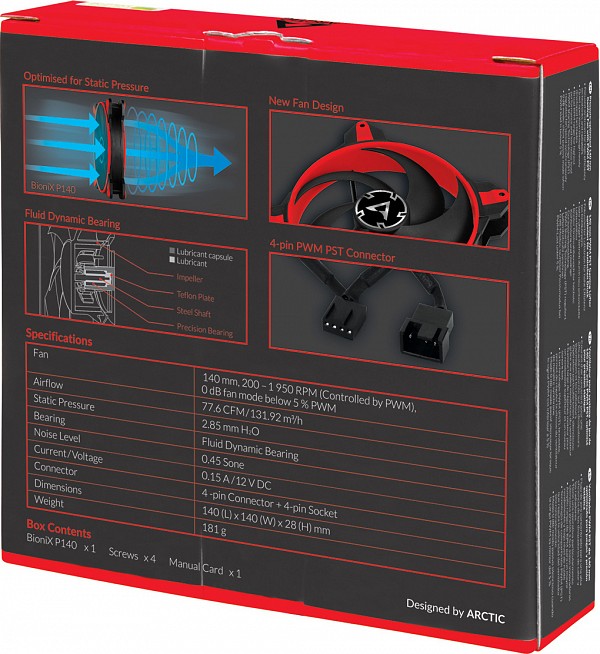 ARCTIC BioniX P140 case fan ACFAN00127A