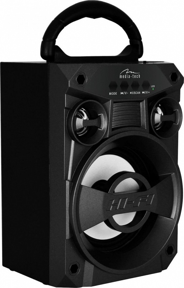 Media-Tech Boombox LT Stereo Speakers Bluetooth - FM Radio 6w MT3155