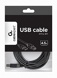 Cablexpert Premium quality USB A-plug to B-plug cable 4.5m CCP-USB2-AMBM-15