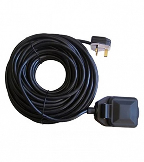 ΜΠΑΛΑΝΤΕΖΑ ΠΡΟΕΚΤΑΣΗ ΚΑΛΩΔΙΟΥ ΑΣΦΑΛΕΙΑΣ 3X1.5 20m (UK) IP44 ΜΑΥΡΗ BSS-039 HGI