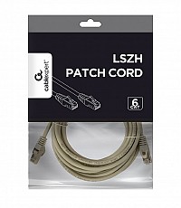 Cablexpert FTP Cat6 LSZH Patch Cord Grey 5m PP6-LSZH-5M