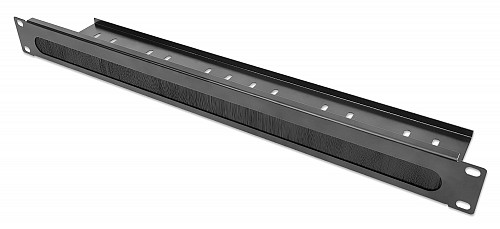 Intellinet PANEL 19" 1U BRUSH με στήριγμα καλωδίων Μαυρο (2ΤΜΧ)