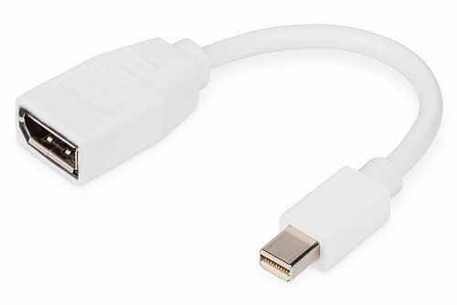 Digitus ADAPTER MINI DISPLAY PORT M / DISPLAY PORT F με καλωδιο 0.15m 4K/60Hz