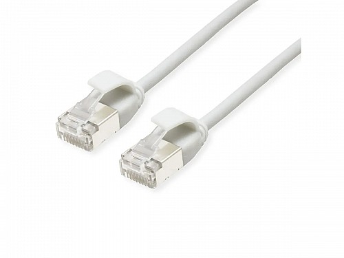 ROLINE U/FTP DataCenter Patch Cord Cat.6A (Class EA) LSOH slim white 0.15m