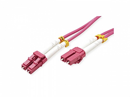 VALUE Fibre Optic Jumper Cable 50/125 µm LC/LC OM4 violet 2m
