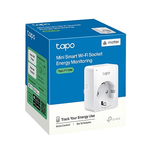 Tp-Link Mini Smart Wi-Fi Socket Energy Monitoring Matter Certified TAPO P110M