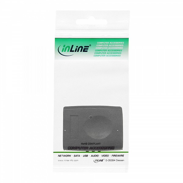 InLine® HDMI Adapter HDMI A female to female with gold plated