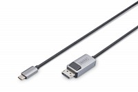 Digitus CABLE Type-C M to DisplayPort M (DP Alt Mode) 8K (7680x4320@30Hz) 1m Bi-directional