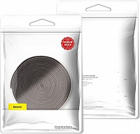 Baseus Rainbow Circle Velcro Straps Δεματικά Καλωδίων Μαύρο 1m 1τμχ ACMGT-E01