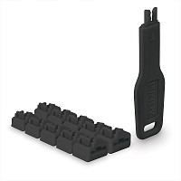 Lindy Port Blocker RJ45 (1 key + 10 x blocks) Black