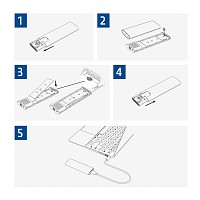 ACT ΚΟΥΤΙ M.2 and NVME (PCI-E)  to USB-C 3.2 Gen2, aluminium tool-free