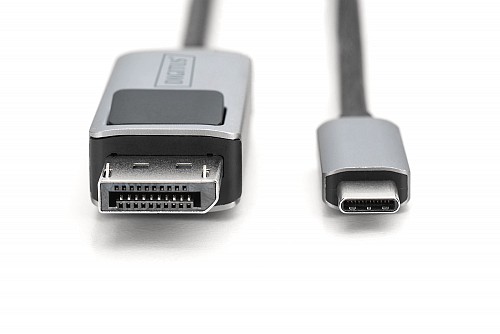 Digitus CABLE Type-C M to DisplayPort M (DP Alt Mode) 8K (7680x4320@30Hz) 1m Bi-directional