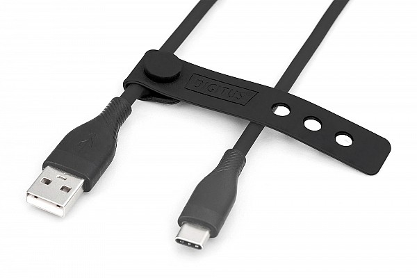 Digitus USB CABLE Type-C male to USB 2.0 type-A male 60W 1m (silicone material)