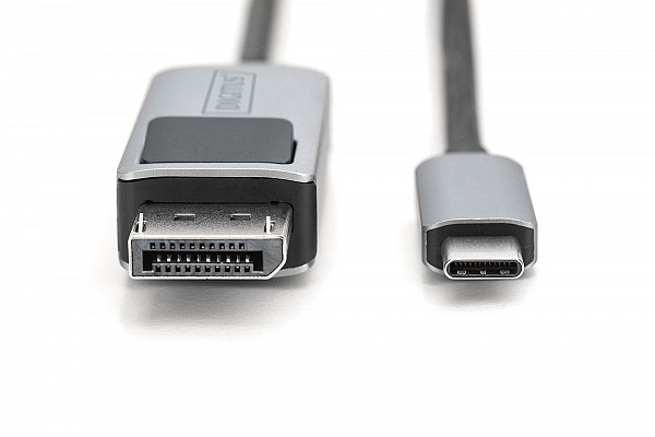 Digitus CABLE Type-C M to DisplayPort M (DP Alt Mode) 8K (7680x4320@30Hz) 1m Bi-directional