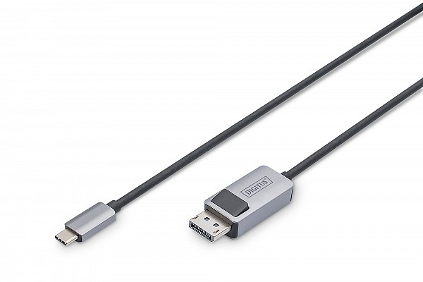 Digitus CABLE Type-C M to DisplayPort M (DP Alt Mode) 8K (7680x4320@30Hz) 1m Bi-directional