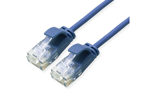 Roline UTP 1m Cat6a Μπλέ Slim LSZH