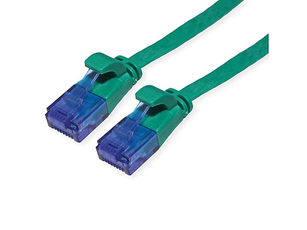 Value UTP 1m Cat6a Πράσινο extra-flat