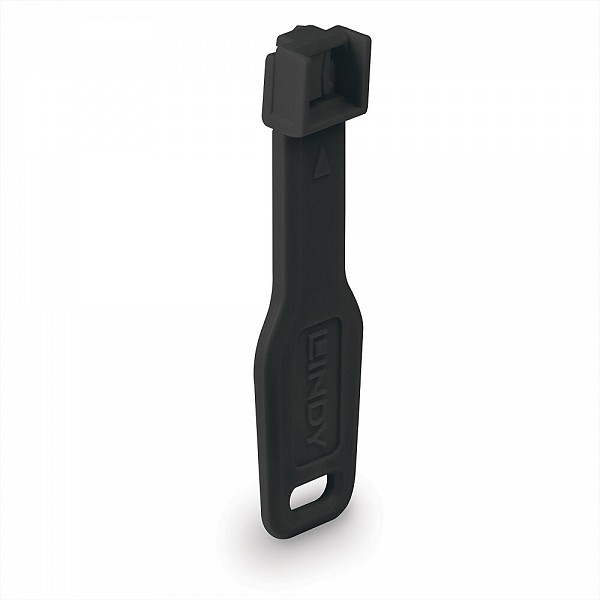 Lindy Port Blocker RJ45 (1 key + 10 x blocks) Black