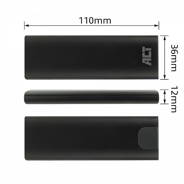 ACT ΚΟΥΤΙ M.2 and NVME (PCI-E)  to USB-C 3.2 Gen2, aluminium tool-free