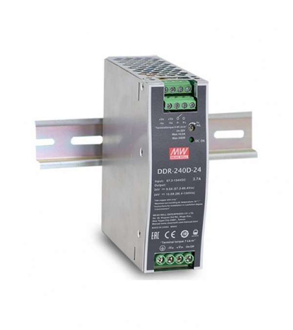 CONVERTER DC/DC ΡΑΓΑΣ 240W/16.8-33.6V/48V/5A DDR-240B-48 MEAN WELL
