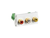 ΠΡΟΣΟΨΗ ΠΡΙΖΑΣ A/V RCA (2xAudio, 1x Video)