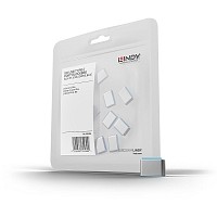 Lindy Port Blocker USB TYPE-C (without key) Pack of 10 Blue