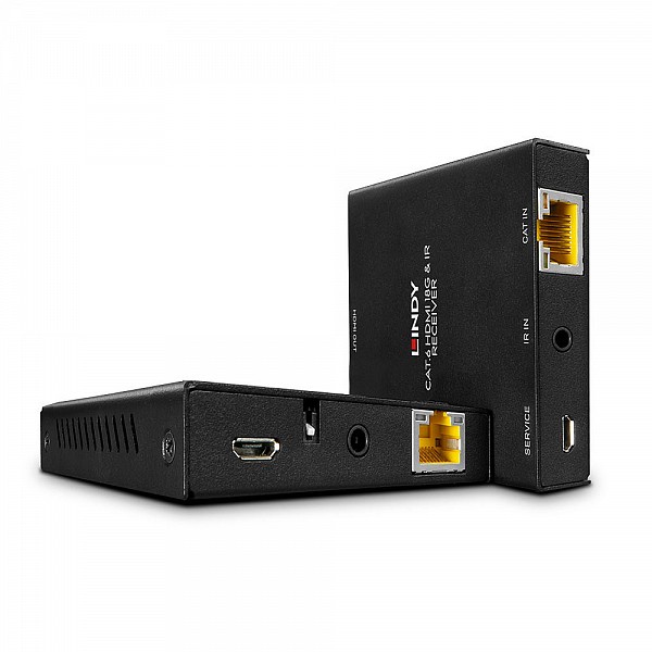 LINDY EXTENDER HDMI 4K/60 50m Cat6 & IR with PoC & Loop Out