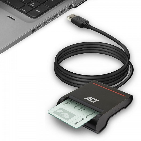 ACT CARD READER USB2.0 Smartcard eID Card Reader black