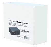Manhattan KVM 2PORT DISPLAY PORT 4K@60Hz/USB